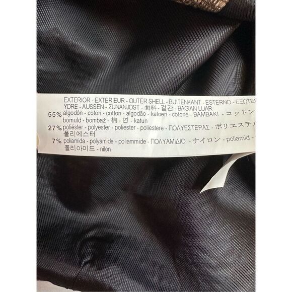 Zara Tweed Blazer and Mini Skirt Set in Gold Shimmer Size XS - Picture 7 of 14